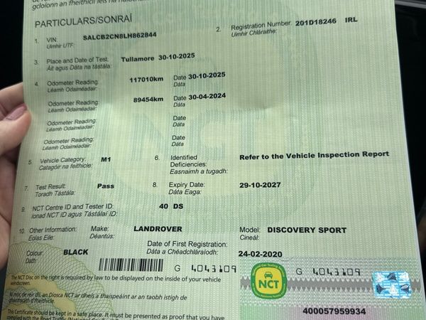 Land Rover Discovery Sport SUV, Diesel, 2020, Black