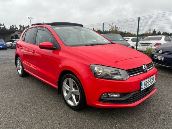 Volkswagen Polo Hatchback, Petrol, 2016, Red