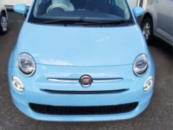 Fiat 500 Hatchback, Petrol, 2017, Blue