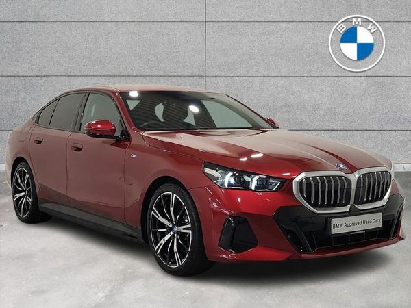 BMW 5-Series Saloon, Petrol Hybrid, 2025, Red