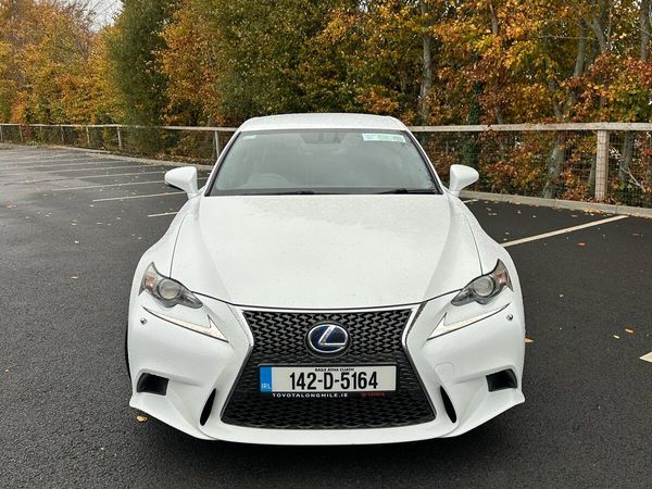 Lexus IS Saloon, Petrol Hybrid, 2014, White