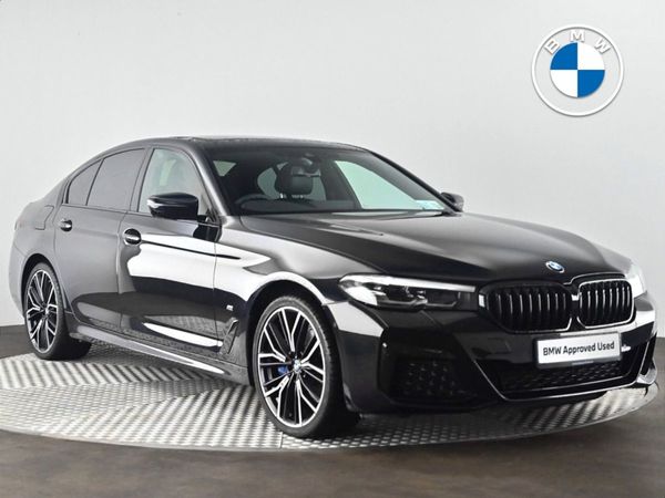 BMW 5-Series Saloon, Petrol Plug-in Hybrid, 2021, Black
