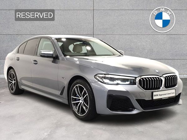 BMW 5-Series Saloon, Petrol Plug-in Hybrid, 2022, Blue