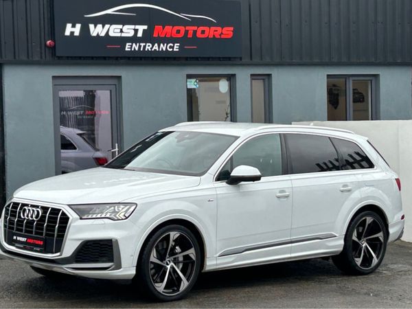 Audi Q7 Estate, Petrol Hybrid, 2020, White