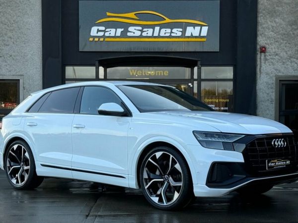 Audi Q8 SUV, Diesel Hybrid, 2022, White