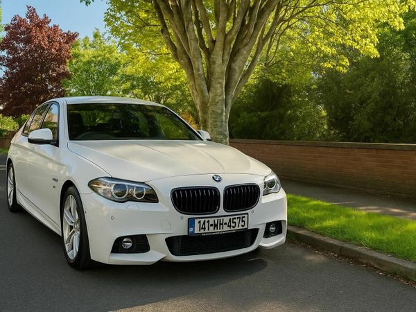 BMW 5-Series Saloon, Petrol, 2014, White