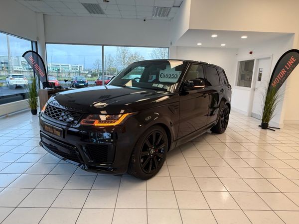 Land Rover Range Rover Sport SUV, Petrol Plug-in Hybrid, 2021, Black