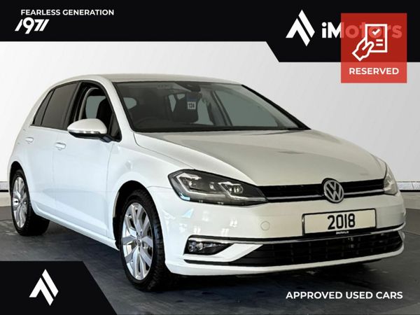 Volkswagen Golf Hatchback, Petrol, 2018, White
