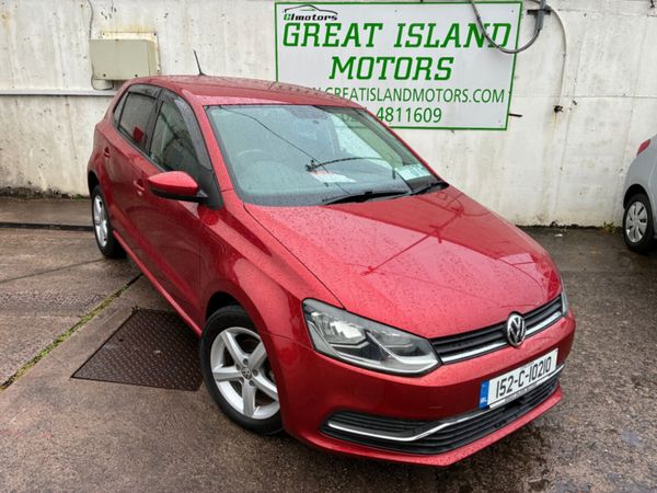 Volkswagen Polo Hatchback, Petrol, 2015, Red