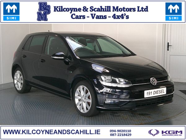 Volkswagen Golf Hatchback, Diesel, 2019, Black