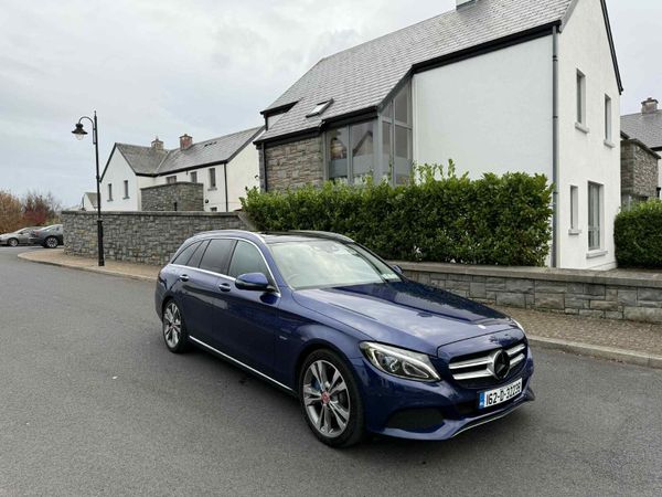 Mercedes-Benz C-Class Estate, Petrol Plug-in Hybrid, 2016, Blue