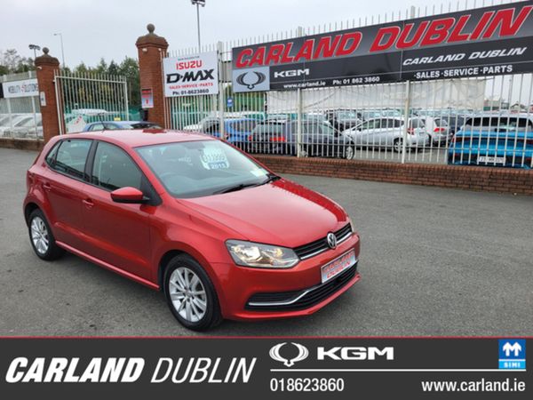 Volkswagen Polo Hatchback, Petrol, 2015, Red