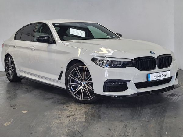 BMW 5-Series Saloon, Petrol Plug-in Hybrid, 2019, White