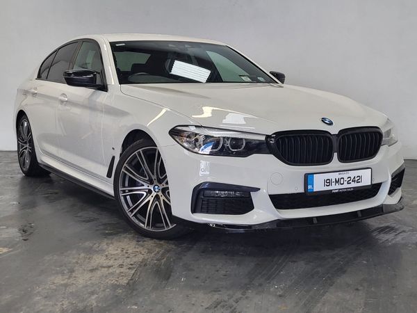 BMW 5-Series Saloon, Petrol Plug-in Hybrid, 2019, White