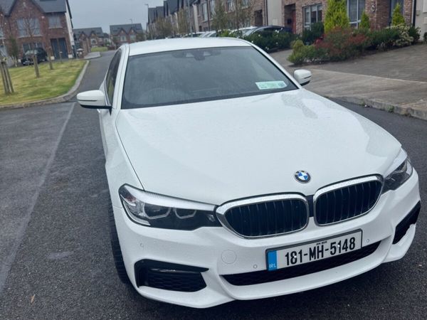BMW 5-Series Saloon, Petrol Plug-in Hybrid, 2018, White