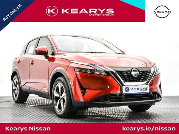 Nissan Qashqai SUV, Petrol Hybrid, 2024, Red