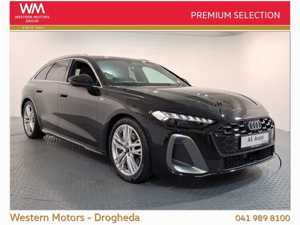 Audi A5 Estate, Diesel Hybrid, 2025, Black
