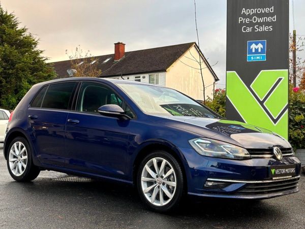 Volkswagen Golf Hatchback, Petrol, 2019, Blue