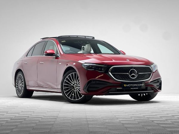 Mercedes-Benz E-Class Saloon, Petrol Plug-in Hybrid, 2025, Red