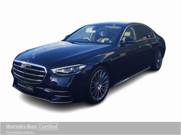 Mercedes-Benz S-Class Saloon, Petrol Plug-in Hybrid, 2024, Blue