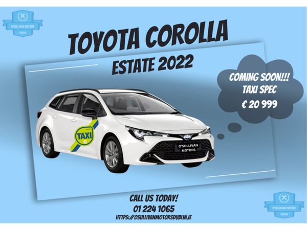 Toyota Corolla Estate, Petrol Hybrid, 2022, White