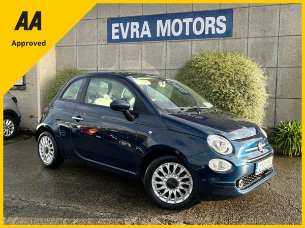 Fiat 500 Hatchback, Petrol, 2021, Blue