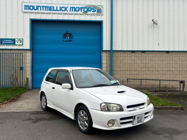 Toyota Starlet Hatchback, Petrol, 1998, White