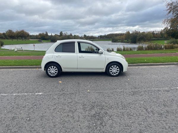 Nissan March Hatchback, Petrol, 2010, White