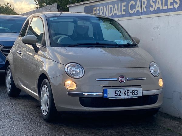 Fiat 500 Hatchback, Petrol, 2015, Beige
