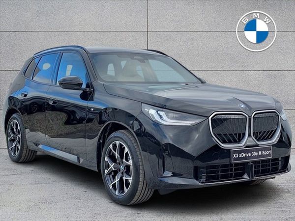 BMW X3 SUV, Petrol Plug-in Hybrid, 2026, Black