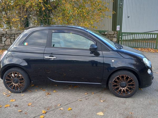Fiat 500 Hatchback, Petrol, 2012, Black