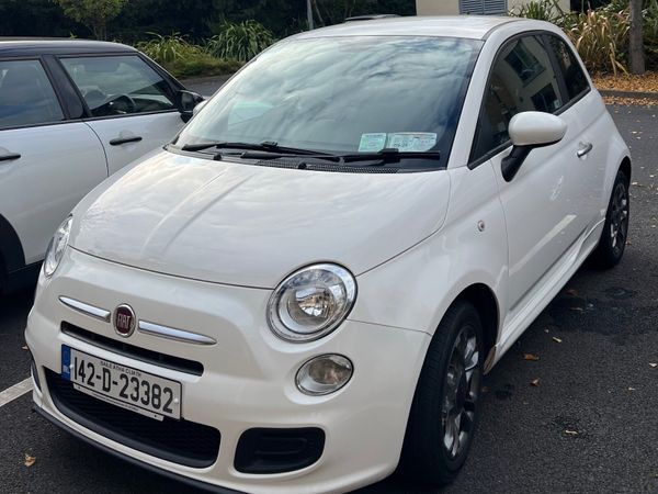 Fiat 500 Hatchback, Petrol, 2014, White