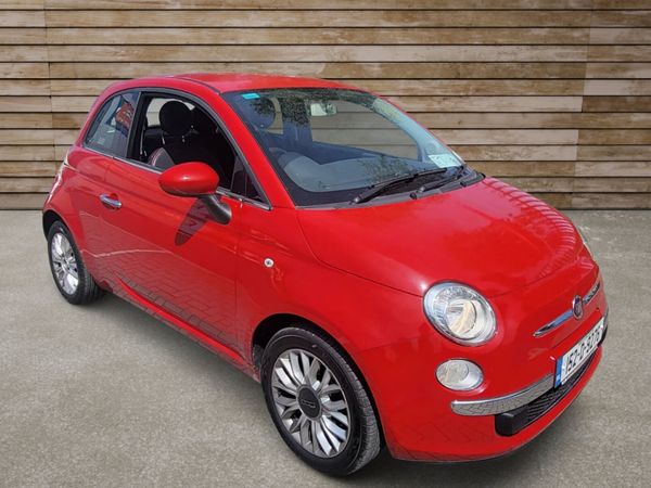 Fiat 500 Hatchback, Petrol, 2015, Red