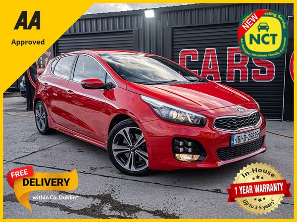 Kia Ceed Hatchback, Petrol, 2016, Red