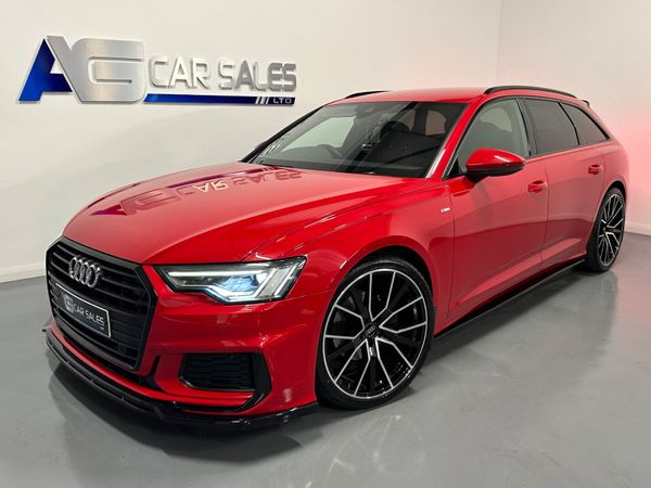 Audi A6 Estate, Diesel Hybrid, 2019, Red