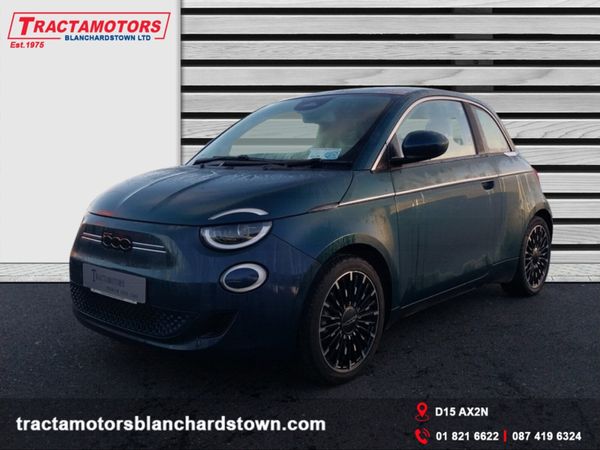 Fiat 500e Hatchback, Electric, 2023, Green