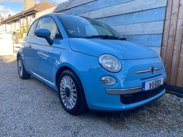 Fiat 500 Hatchback, Petrol, 2011, Blue