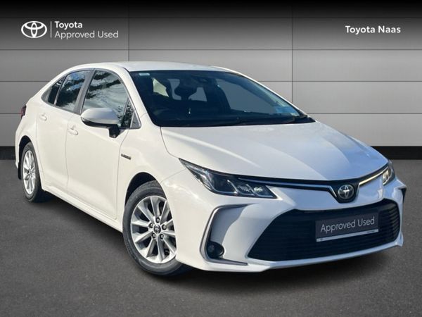 Toyota Corolla Saloon, Petrol Hybrid, 2020, White