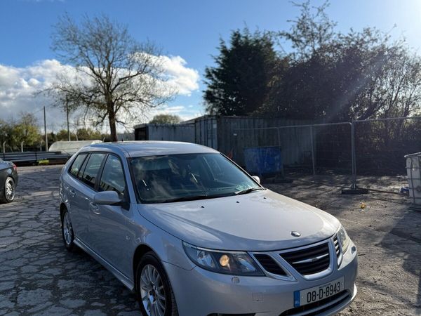 Saab 9-3 Estate, Ethanol Petrol, 2008, Silver