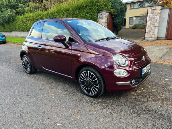 Fiat 500 Hatchback, Petrol, 2016, Red