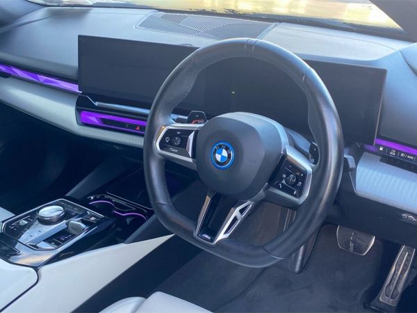 BMW 5-Series Saloon, Petrol Plug-in Hybrid, 2024, Blue