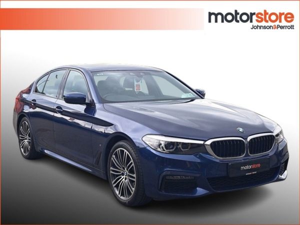 BMW 5-Series Saloon, Petrol Plug-in Hybrid, 2018, Blue