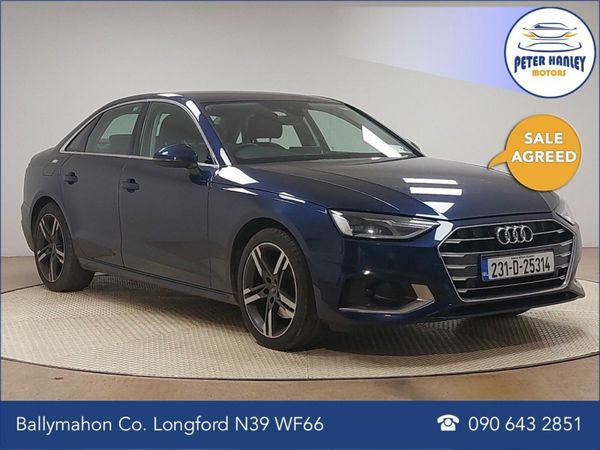 Audi A4 Saloon, Diesel, 2023, Blue