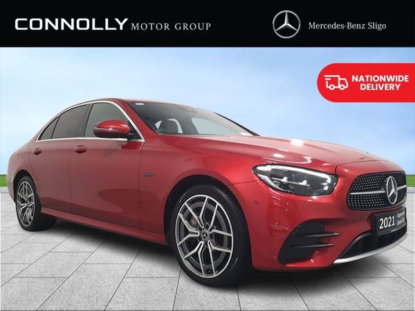 Mercedes-Benz E-Class Saloon, Diesel Plug-in Hybrid, 2021, Red