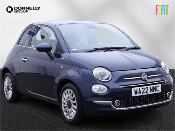 Fiat 500 Hatchback, Petrol, 2022, Blue
