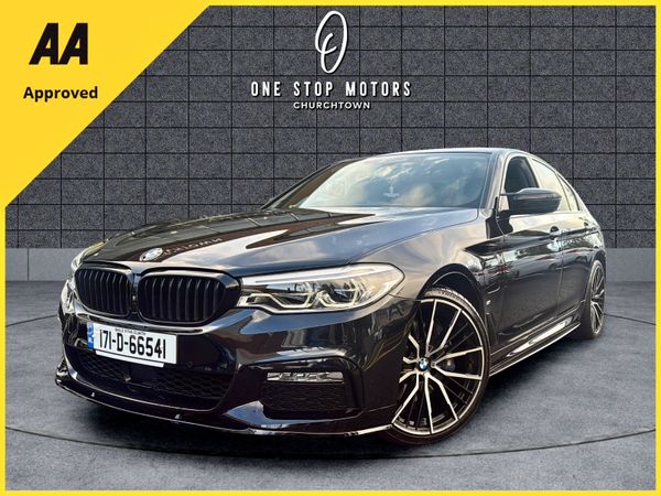 BMW 5-Series Saloon, Petrol Plug-in Hybrid, 2017, Black