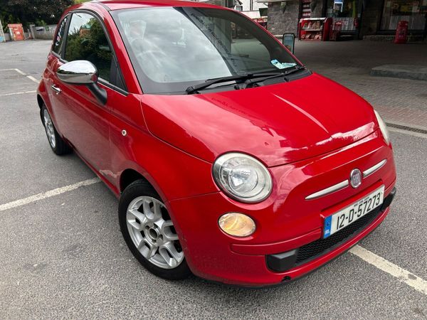 Fiat 500 Hatchback, Petrol, 2012, Red