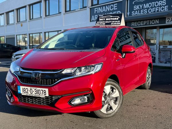 Honda Jazz Hatchback, Petrol Hybrid, 2018, Red