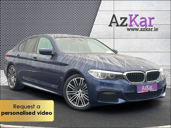 BMW 5-Series Saloon, Petrol Plug-in Hybrid, 2018, Blue