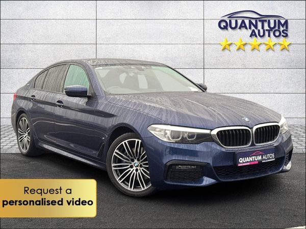 BMW 5-Series Saloon, Petrol Plug-in Hybrid, 2018, Blue